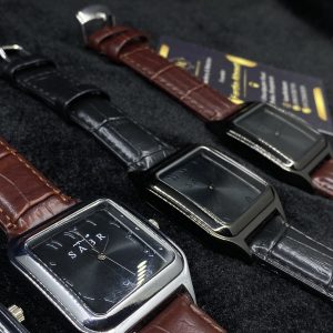 Sabr Arabic Numeral Watch – Elegant Square Dial Edition