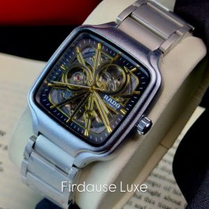 Alternative view of Rado True Square Style Automatic Skeleton Watch – Alloy Edition (35mm)