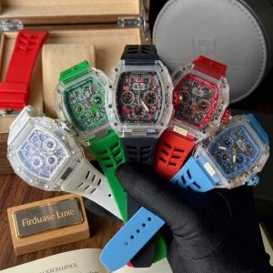 RM Style Transparent Skeleton Chronograph – Sweeping Quartz Edition (45mm)